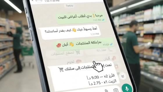 الزبون بيبعت طلبه على واتساب